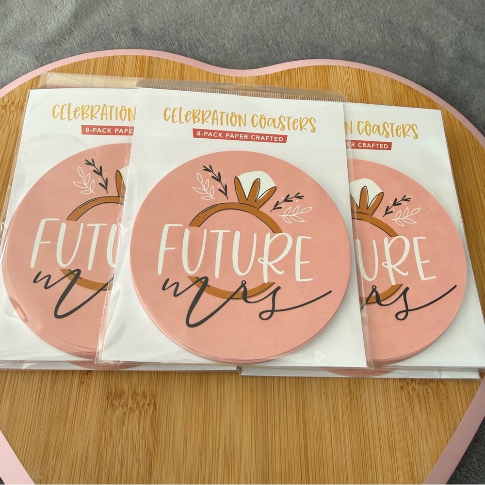 Future Mrs Celebration Coasters - Pink 56 total! - Picture 1 of 7